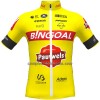 Maglia 2022 Bingoal Pauwels Sauces WB Manica Corta Giallo Neon Rosso Maglia 2022 Bingoal Pauwels Sauces WB Manica Corta Giallo Neon Rosso